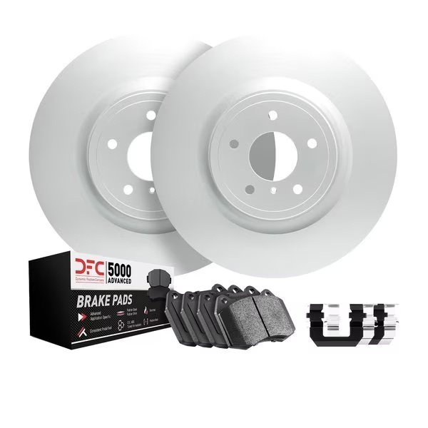 9512-02209, GEOMET Rotors with 5000 Advanced Brake Pads includes Hardware, Hi Carbon, Silver, Dynamic Friction Co, Mfr#: 9512-02209